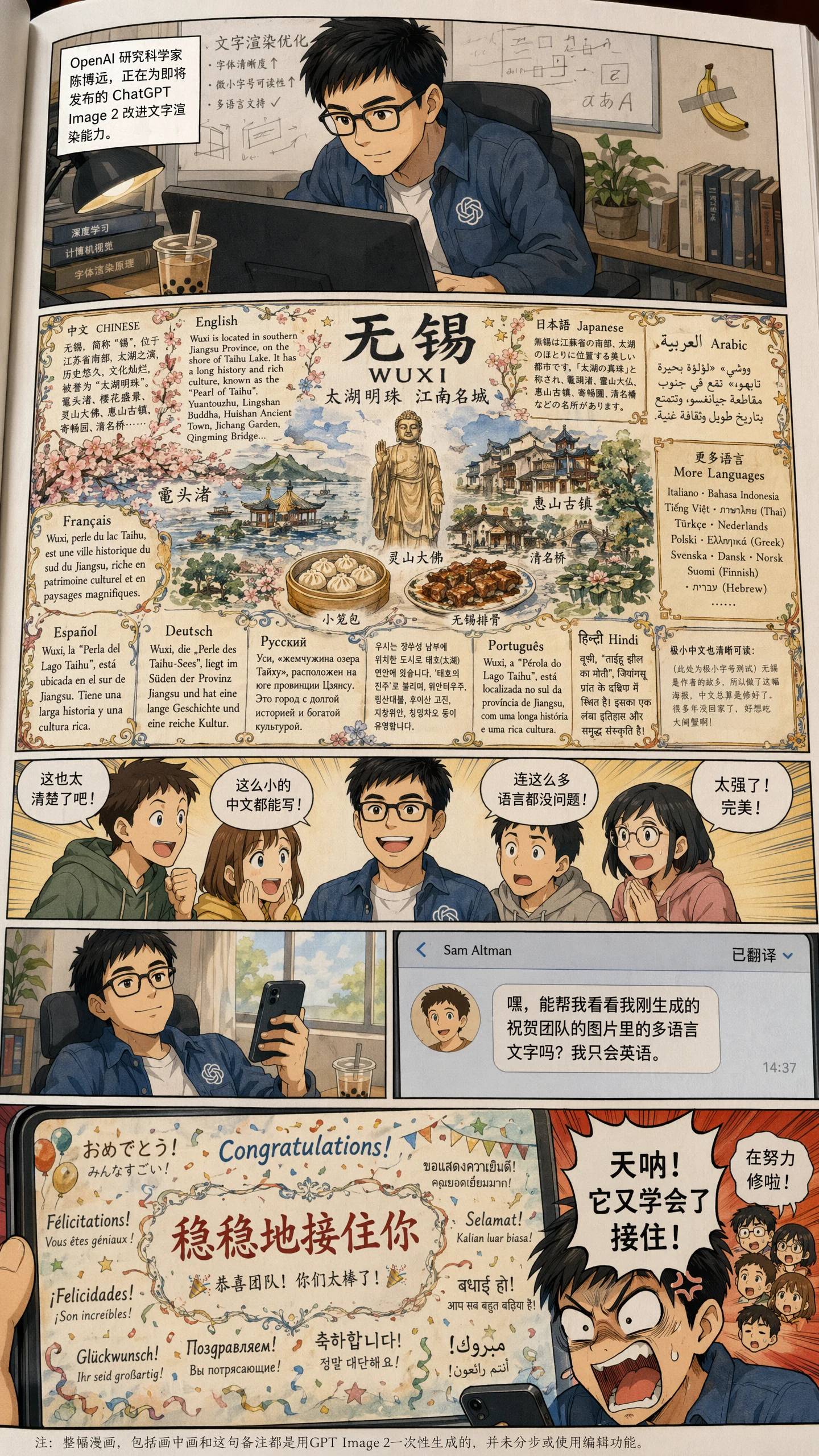 Multilingual Research Comic, published ChatGPT Images 2.0 example