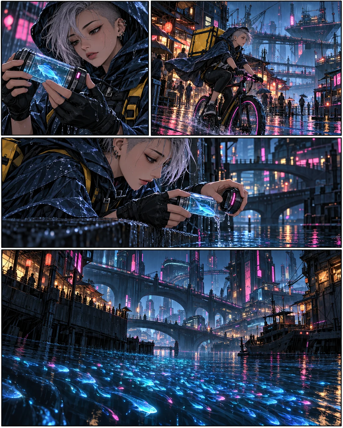 Cyberpunk Manhwa: Neon Tide