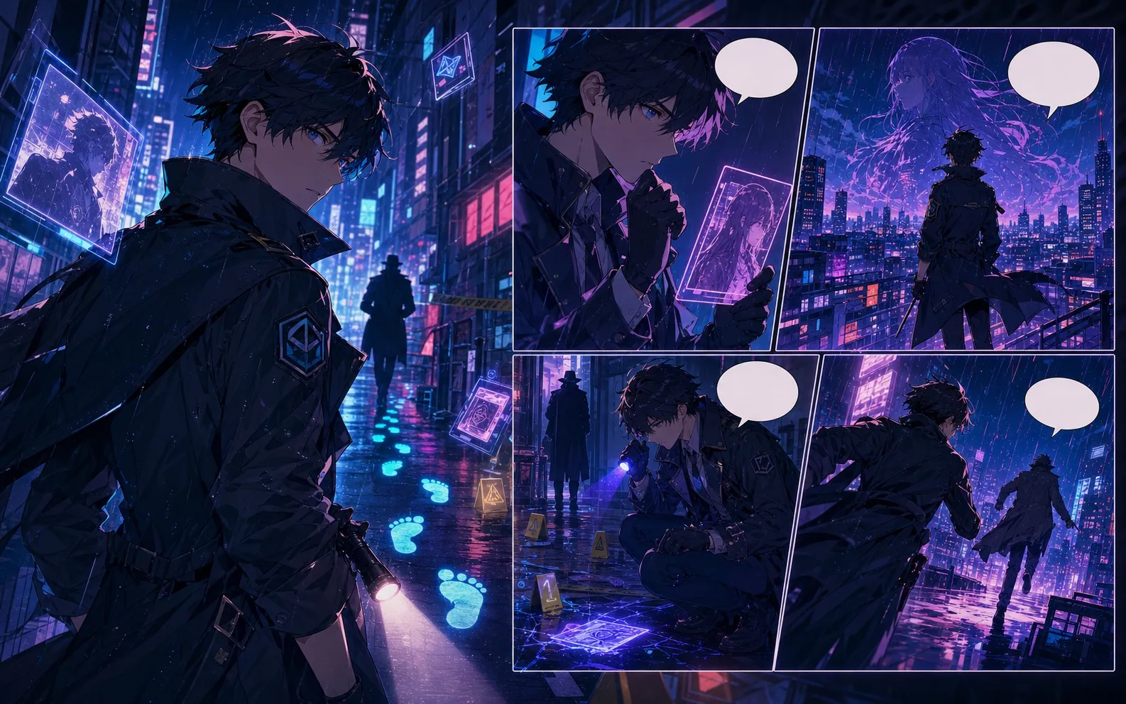 Layout example. Generated results vary; add dialogue separately in Studio.
